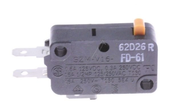 SZM-V16-FD-61  SWITCH-MICRO 125/ 250VAC,16A,200GF, SPDT