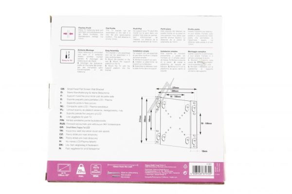 BFI 6020  TV WANDHALTERUNG,  FLACH,  VESA 200, 20KG