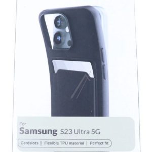 PASSEND FÜR MOBILIZE  RUBBER GELLY CASE MIT KARTENFACH SAMSUNG GALAXY S23 ULTRA 5G MATT BLACK