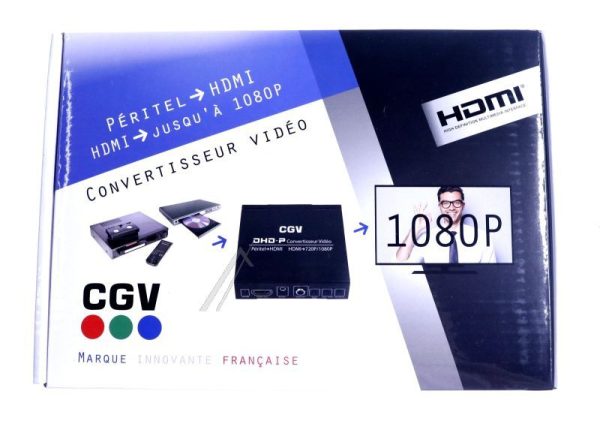 CONVERTISSEUR VIDÉO PÉRITEL VERS HDMI COMPATIBLE SECAM